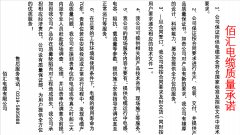 乐玩国际电缆对消费者质量承诺